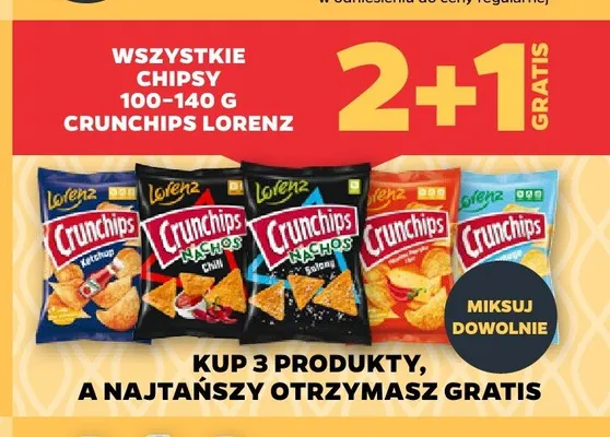 Chipsy Crunchips Lorenz promocja w Netto