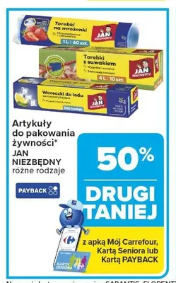 Torebki z suwakiem Jan Niezbędny 4l 10szt. promocja w Carrefour