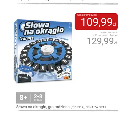 Gra rodzinna Słowa na okrągło promocja w Smyk