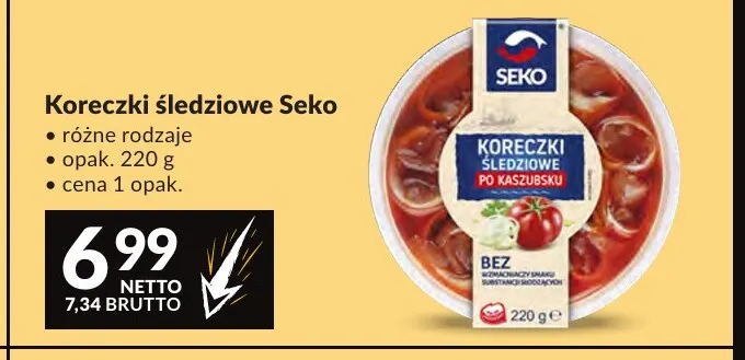 Koreczki śledziowe Seko promocja w Makro