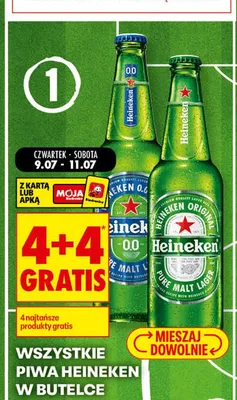 Piwa Heineken w butelce promocja w Biedronka