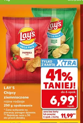 Chipsy ziemniaczane Lay's Green Onion promocja w Kaufland