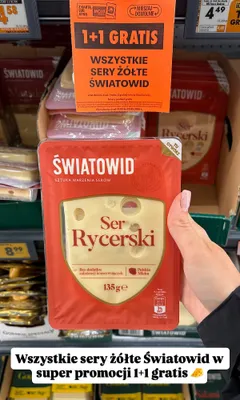 Sery żółte Światowid promocja w Biedronka