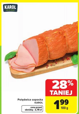 Polędwica sopocka promocja w Carrefour Market