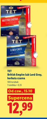 Herbata czarna British Empire Tet promocja w Lidl