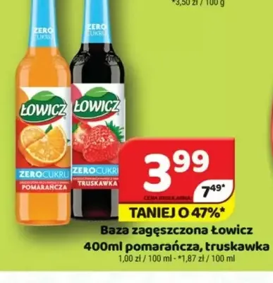 Baza zagęszczona Łowicz pomarańcza promocja w Delfin
