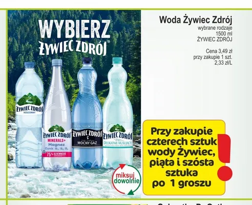 Woda niegazowana Żywiec Zdrój promocja w Marketvita