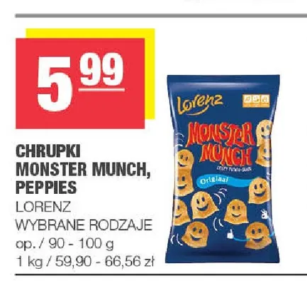 Chrupki Peppies Lorenz promocja w SPAR