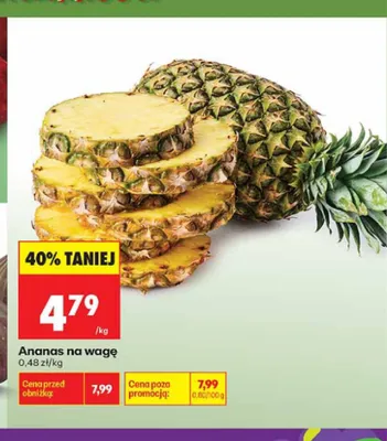 Ananas na wagę promocja w Biedronka