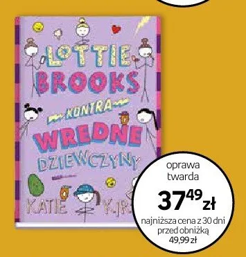 Książka Lottie Brooks kontra wredne dziewczyny oprawa twarda promocja w Dzień Dziecka