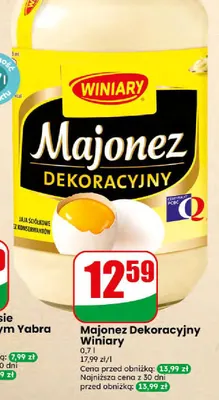 Majonez Dekoracyjny Winiary promocja w Dino