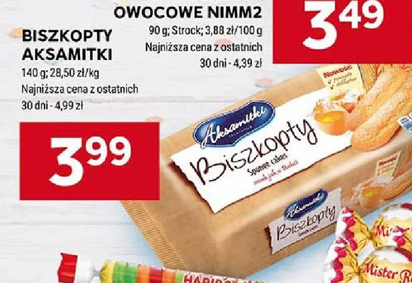 Biszkopty Aksamitki promocja w Stokrotka