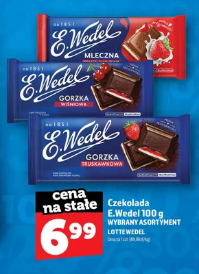 Czekolada E.Wedel mleczna truskawkowa promocja w TOPAZ