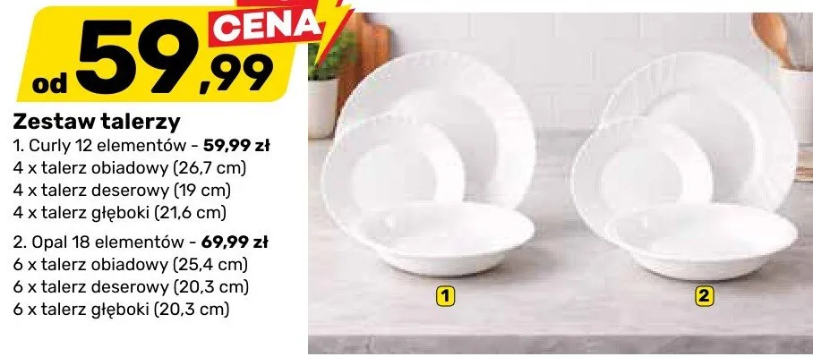 Zestaw talerzy promocja w Bricomarche