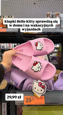 Klapki plażowe/kąpielowe Hello Kitty promocja w Biedronka