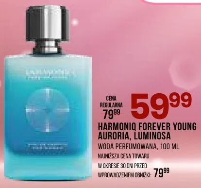 Perfumy Harmoniq Forever Young Aurora, Luminosa woda perfumowana 100 ml promocja w Drogerie Natura
