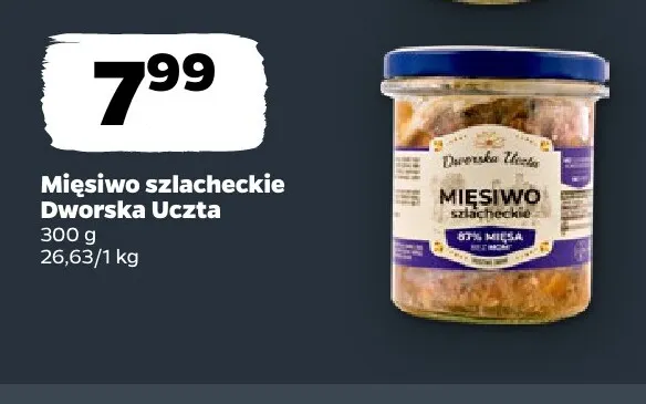 Mięsiwo szlacheckie Dworska Uczta promocja w Netto