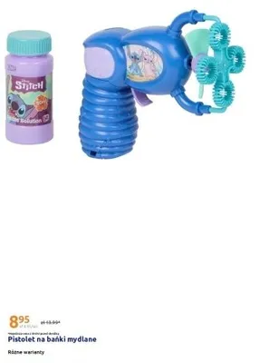 Pistolet na bańki mydlane Stitch promocja w Action