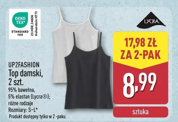 Top damski UP2FASHION promocja w Aldi