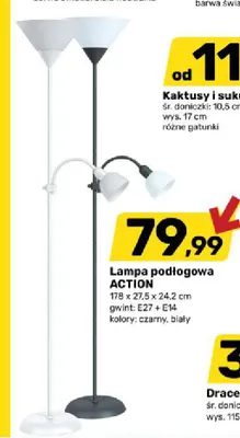 Lampa podłogowa Action promocja w Bricomarche