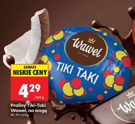 Praliny Tiki-Taki Wawel na wagę promocja w Biedronka