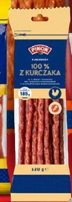 Kabanosy 100% z kurczaka Pikok promocja w Lidl