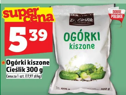 Ogórki kiszone promocja w TOPAZ