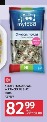 Krewetki surowe w pancerzu 8-12 Myfood promocja w Selgros