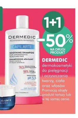 Dermokosmetyki do pielęgnacji i oczyszczania twarzy ciała oraz włosów Dermedic promocja w Super-Pharm