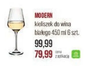 Kieliszek do wina białego Modern 450 ml 6 szt. Gerlach promocja w Stokrotka