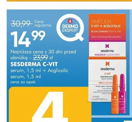 Serum do twarzy Sesderma C-Vit + Acglicolic promocja w Super-Pharm