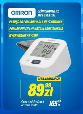 Ciśnieniomierz Omron M2 Essential promocja w RTV EURO AGD