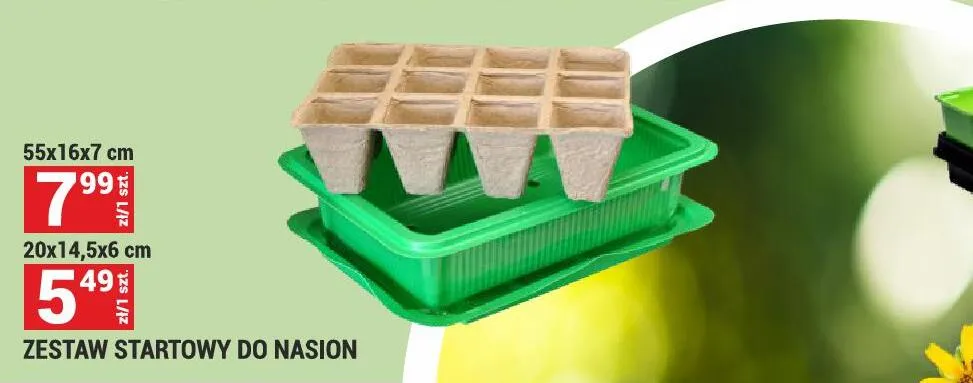 Zestaw startowy do nasion 20x14,5x6 cm promocja w Merkury Market