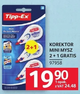 Korektor TIPP-EX KOREKTOR 2 + 1 GRATIS promocja w Selgros