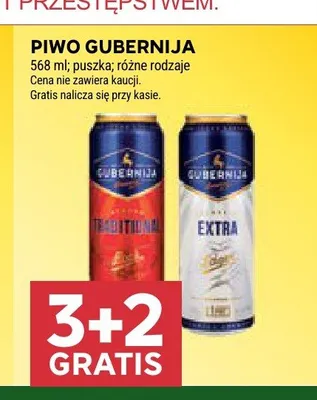 Piwo Gubernija Traditional promocja w Stokrotka