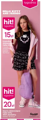 Koszulka dziewczęca Hello Kitty promocja w Pepco