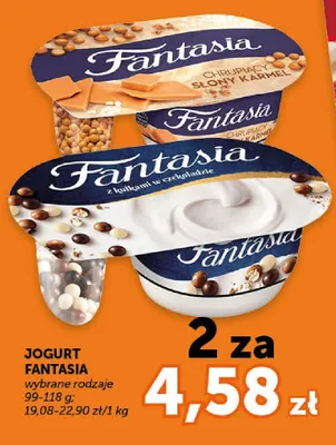Jogurt Fantasia chrupiący słony karmel 99-118g promocja w Euro Sklep