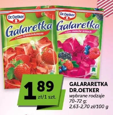 Galaretka o smaku truskawkowym promocja w ABC