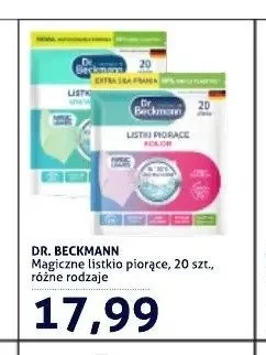 Magiczne listki piorące Dr. Beckmann promocja w Blue Stop