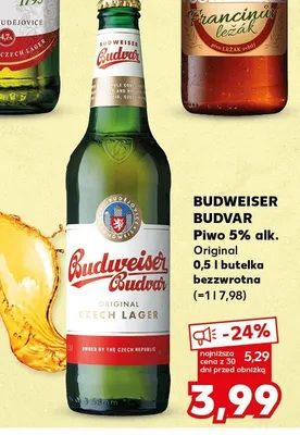 Piwo 5% alk. Original bezzwrotna promocja w Kaufland