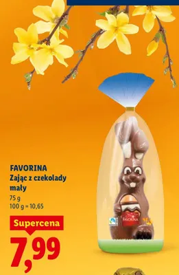 Zając z czekolady mały promocja w Lidl
