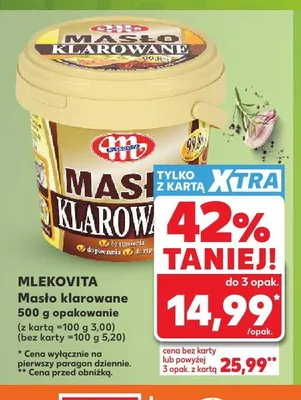 Masło klarowane Mlekovita promocja w Kaufland