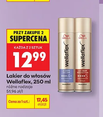 Lakier do włosów Wellaflex UV Hair Protection promocja w Biedronka