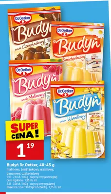 Budyń Dr. Oetker bananowy promocja w Twój Market