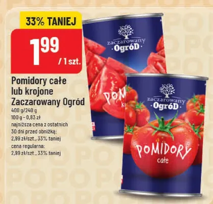 Pomidory całe lub krojone promocja w POLOmarket