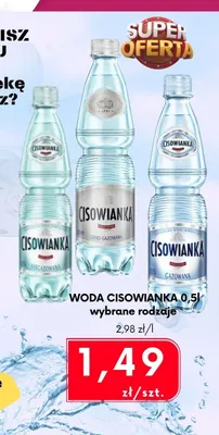 Woda niegazowana Cisowianka promocja w emma MARKET