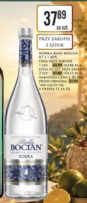 Wódka Biały Bocian promocja w Dino