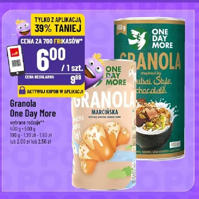 Granola Marcińska One Day More promocja w POLOmarket