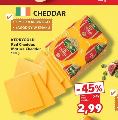 Ser Kerrygold Mature Cheddar promocja w Kaufland