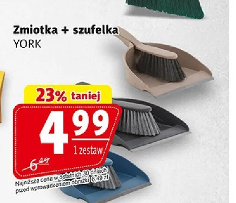 Zmiotka + szufelka York promocja w Prim Market